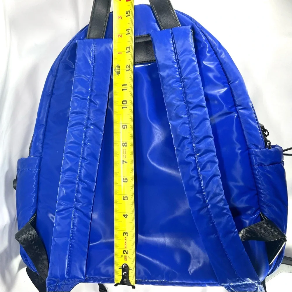 BCBGeneration Royal‎ Blue Quilted Puffer Backpack Trendy Y2K 90s Lightweight